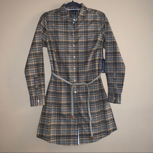 NWT ✨ U.S. Polo Assn. Plaid Button Up Dress - Picture 4 of 4